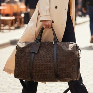 Fendi Shoulder Bag Brown Canvas TRAVEL BAG  DIAPER BAG